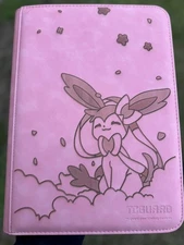 pokemon Laser Engraved 9 Pocket Sylveon Clouds Binder Made To Order