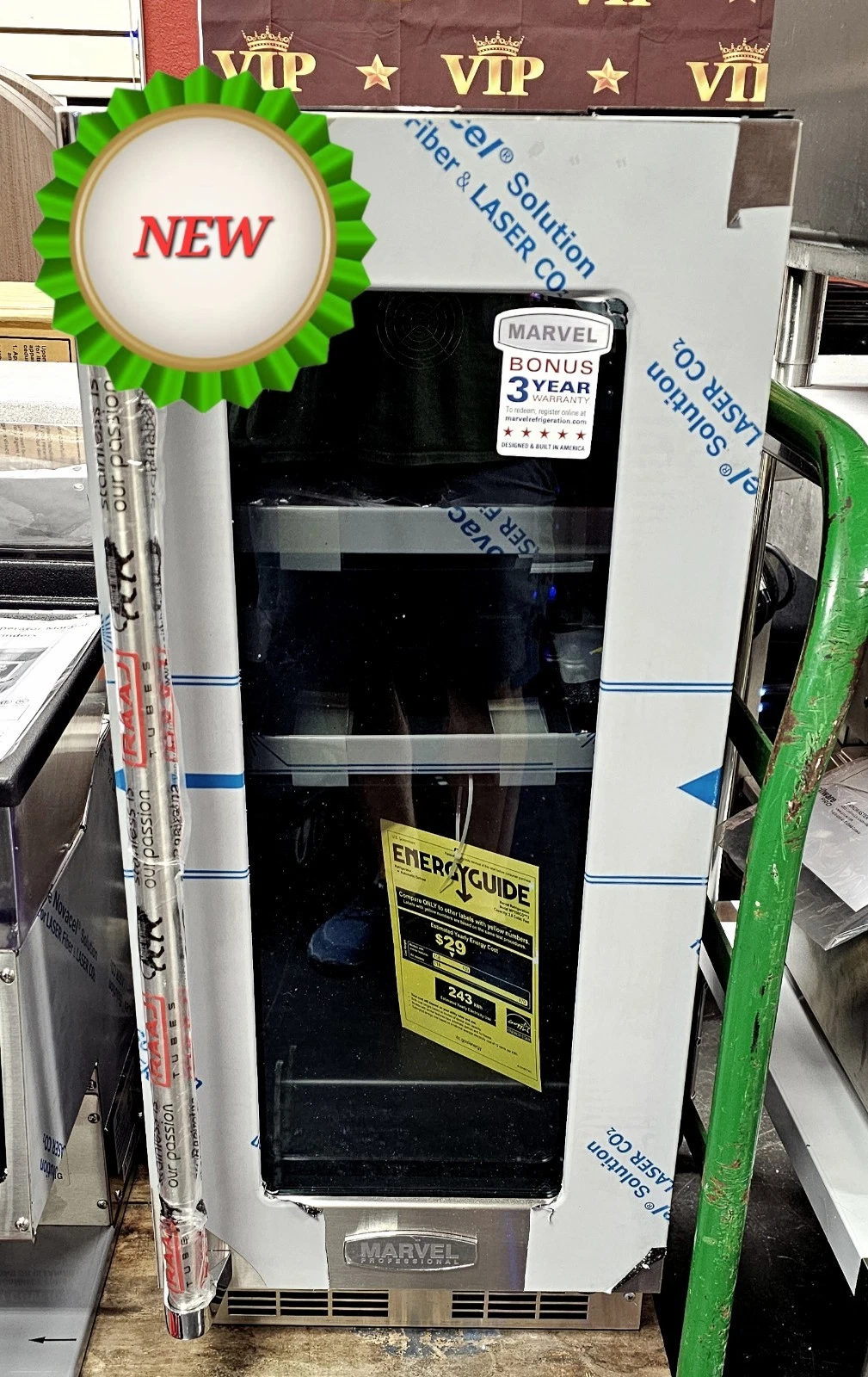 MARVEL Professional Undercounter Glass Door 15" Beverage Center Refrigerator
Opens in a new window o