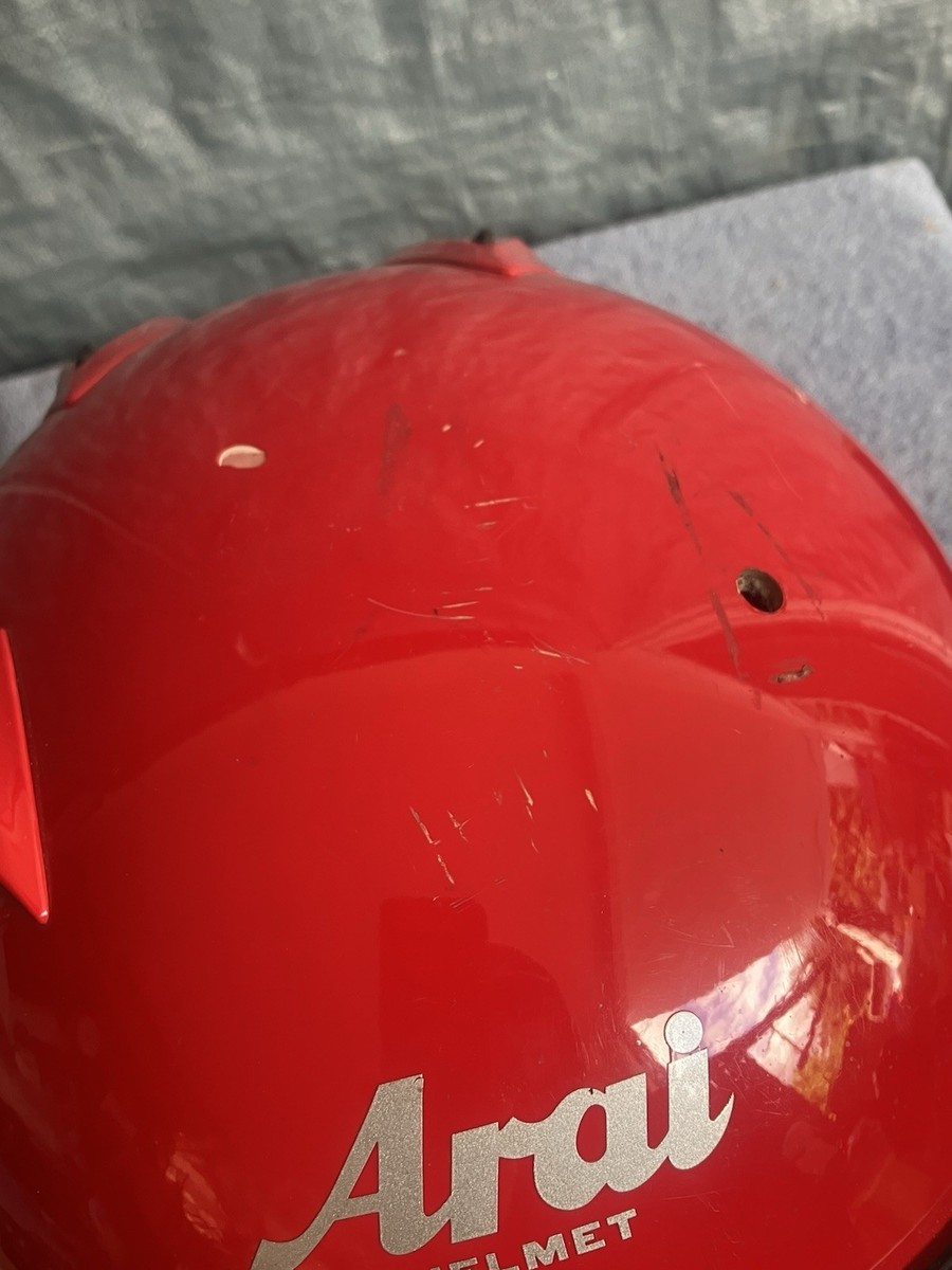 Vintage Red Arai Signet GTR Motorcycle Helmet 7-7 1/8 | eBay