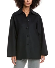 Lafayette 148 New York Swing Wool-Blend Coat Women's