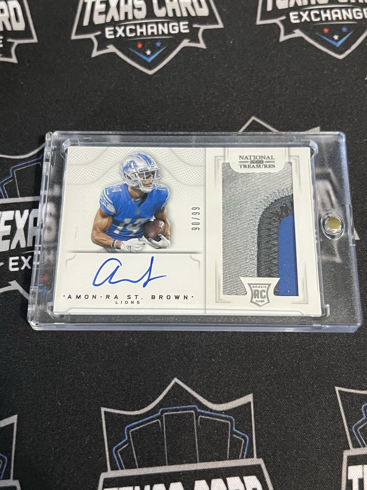 Amon-Ra St. Brown 2021 Panini National Treasures RPA #183 /99 Detroit Lions