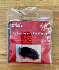 BRAND NEW w/TAGS! Eye Mask And Ear Plug Set Travel Smart