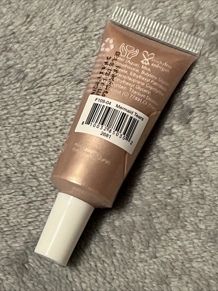 M2U NYC Liquid Luminizer Highlighter - Mermaid Tears Pink Shimmer - Vegan - NEW - Image 2 of 3