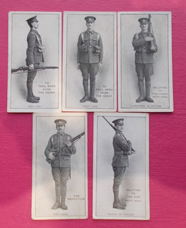 cigarette cards OGDENS INFANTRY TRAINING 5/50 LOT E