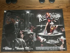 Who Framed Roger Rabbit Variant Mondo 36x24 Poster Bembi Limited Screen Print