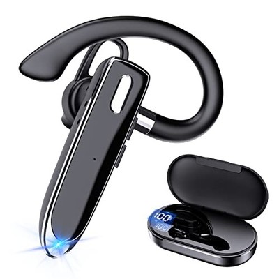 EUQQ Bluetooth Single Wireless Headset Freisprecheinrichtung Hörmuschel für Telefon, V5.3 In-Ear