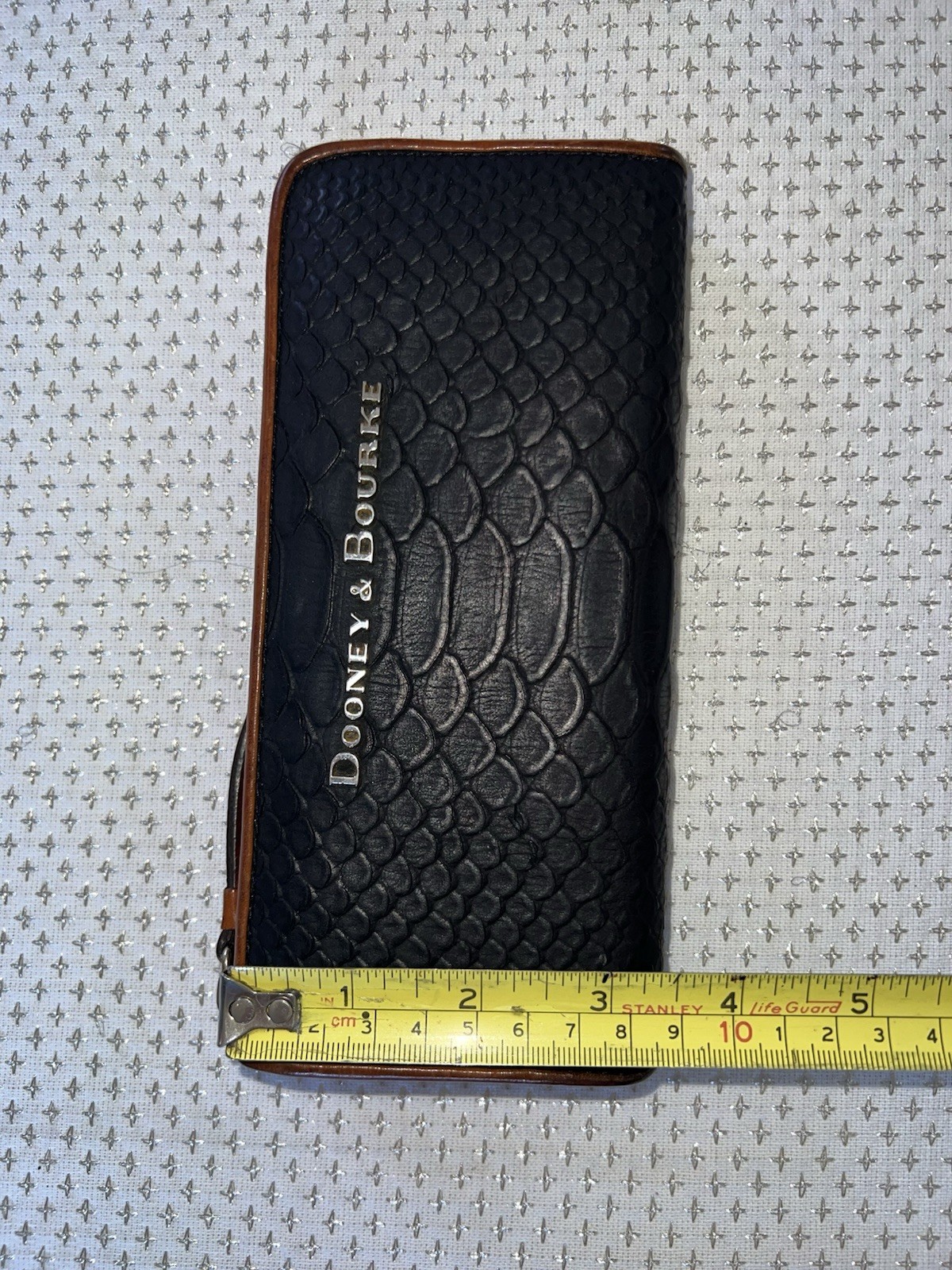 Dooney & Bourke Croc Python Embossed Leather Zip … - image 21