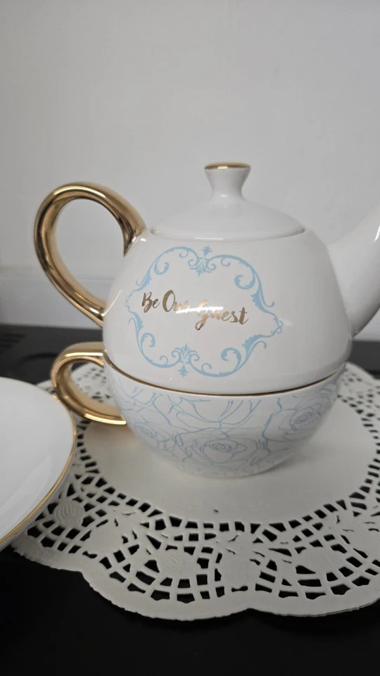 Disney Beauty And The Beast Tea Pot And Tea Cup Set - Clintons - Used - Image 2 of 4