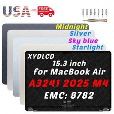 for MacBook Air 15.3in M4 2025 A3241 EMC 8782 LCD Screen Display Replacement A 