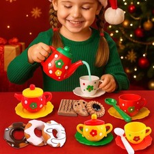 Tea Set Kids Children Role Play Pretend Play Kitchen Simulation Toys Gift UK