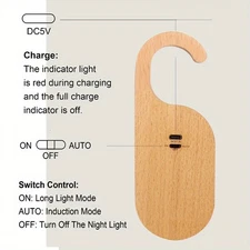 Natural Functional Decorative Useful Motion Sensor Door Light with Message Board