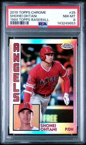 2019 Topps Chrome 1984 TOPPS BASEBALL #25 SHOHEI OHTANI PSA 8 NM-MT