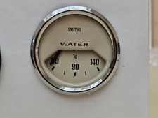 Smiths Classic Electrical Water Temp Gauge Magnolia Dial / Chrome Bezel - 52mm