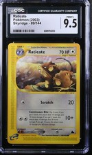 2003 CGC 9.5 Graded Pokemon Raticate 89/144 Skyridge