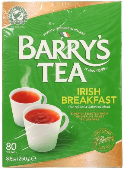 Barry's Tea Irish Breakfast Tea Bags - 80 count (Pack of 2)