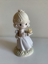 Vintage 1990 Precious Moments  May Your Birthday be a Blessing  Figurine 524301