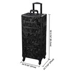 Byootique 3-Piece Makeup Train Cases Cosmetic Organizer Kit Artist CB Shadows — photo 6