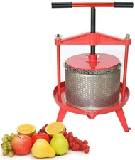 2.38 Gallon Heavy-duty Cross-beam Stainless Steel Fruit and Wine Press
