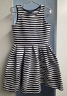 Polo Ralph Lauren Girls Black/ White Stripe T Shirt Dress Sz S/ 7 Excellent!  — photo 1