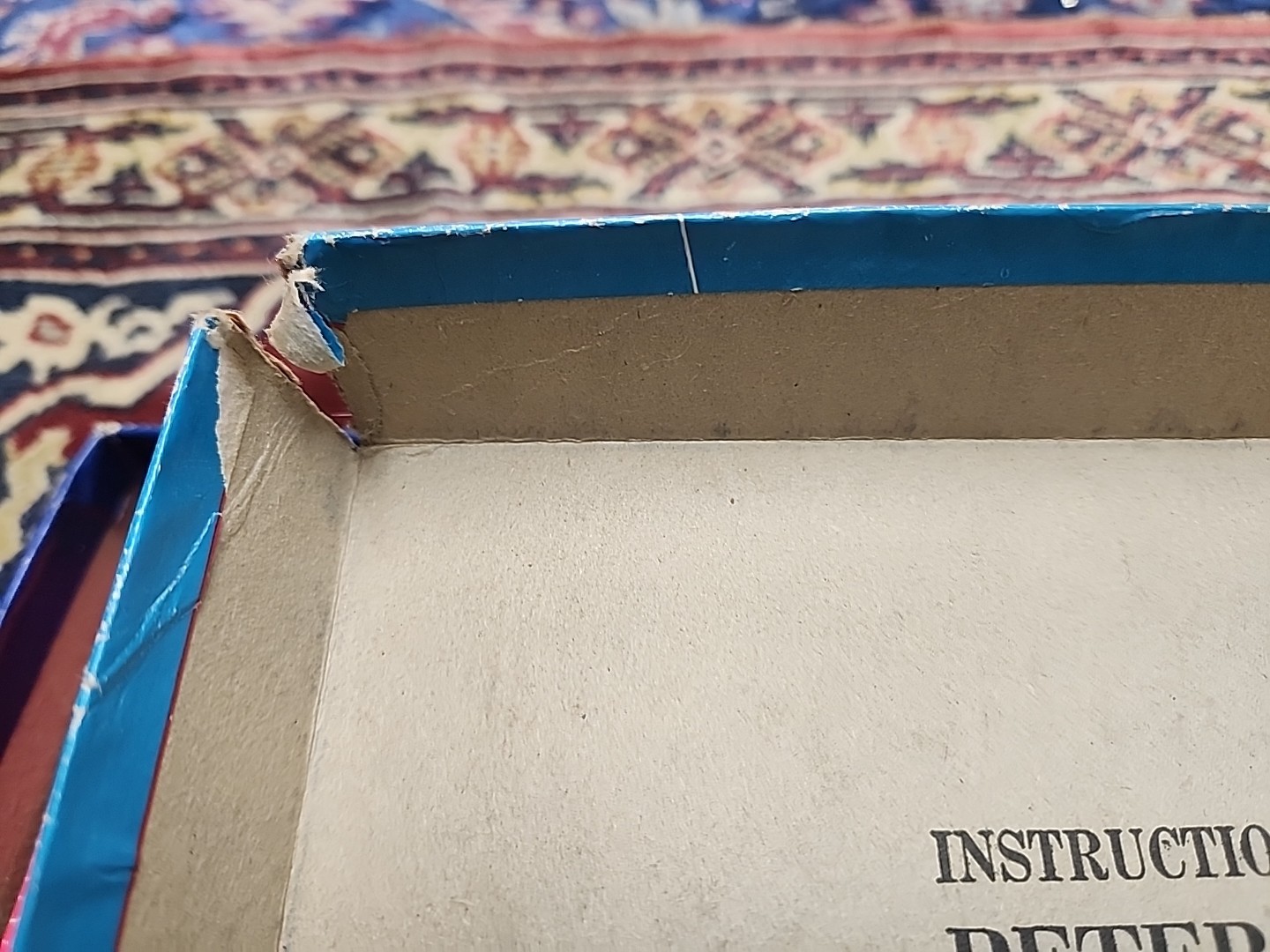 WALT DISNEY'S 1953 PETER PAN A GAME OF ADVENTURE GAME BLUE BOX 