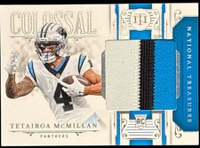 2025 National Treasures Tetairoa Mcmillan Colossal /49 3-Color Patch Rookie
