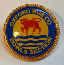 OXFORD BUS CO. BOWLS SECTION PIN BADGE