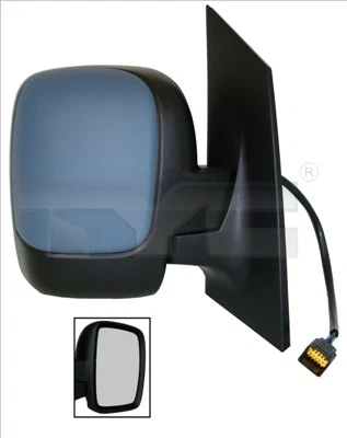 Right TYC 309-0185 exterior mirror for Citroen, Fiat, Peugeot, Toyota
