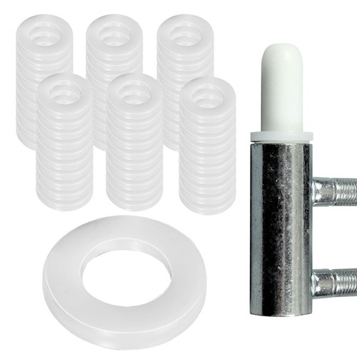 Reduce Noise & Prevent Abrasion 60pc White Plastic For door Hinge Rings