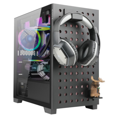 Gamer Gaming Tower Gehäuse AZZA Elise 140 Black RGB LED-Lüfter USB 3.0 - NEU