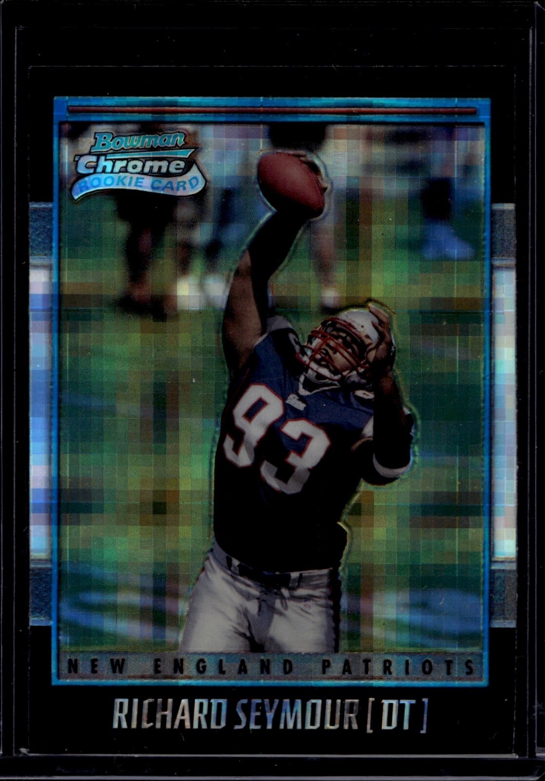 2001 Bowman Chrome Football Richard Seymour #147 RC Rookie Xfractor