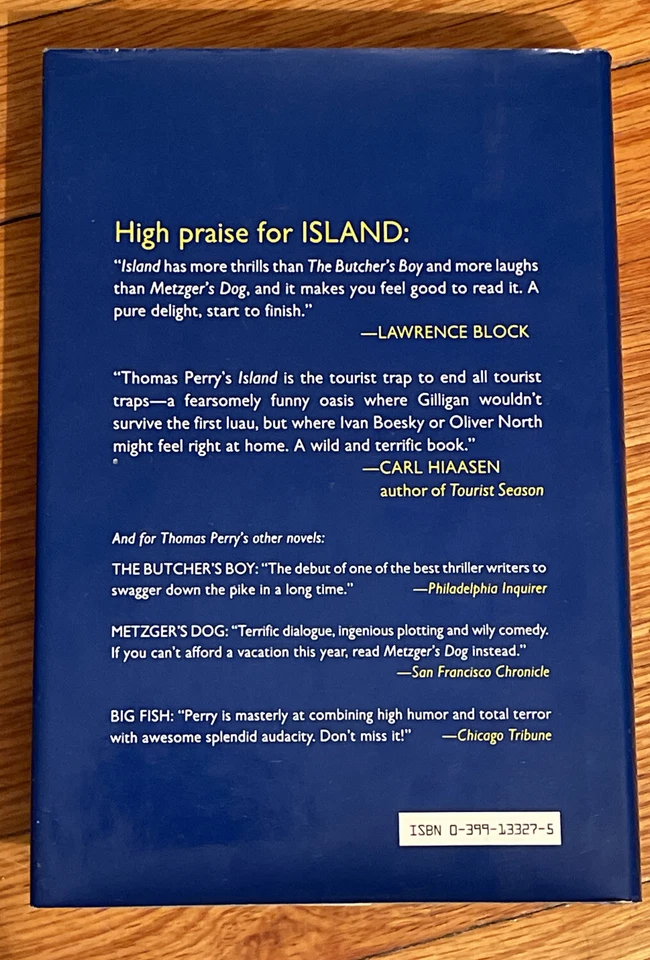 Vintage 1987 Island by Thomas Perry HC/DJ 1st Edition First VTG Foto 3 de 4