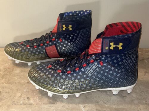 Under Armour Highlight MC LE USA Flagge Fußballstollen Herren Größe 12 3025740-100 - Bild 10 von 20