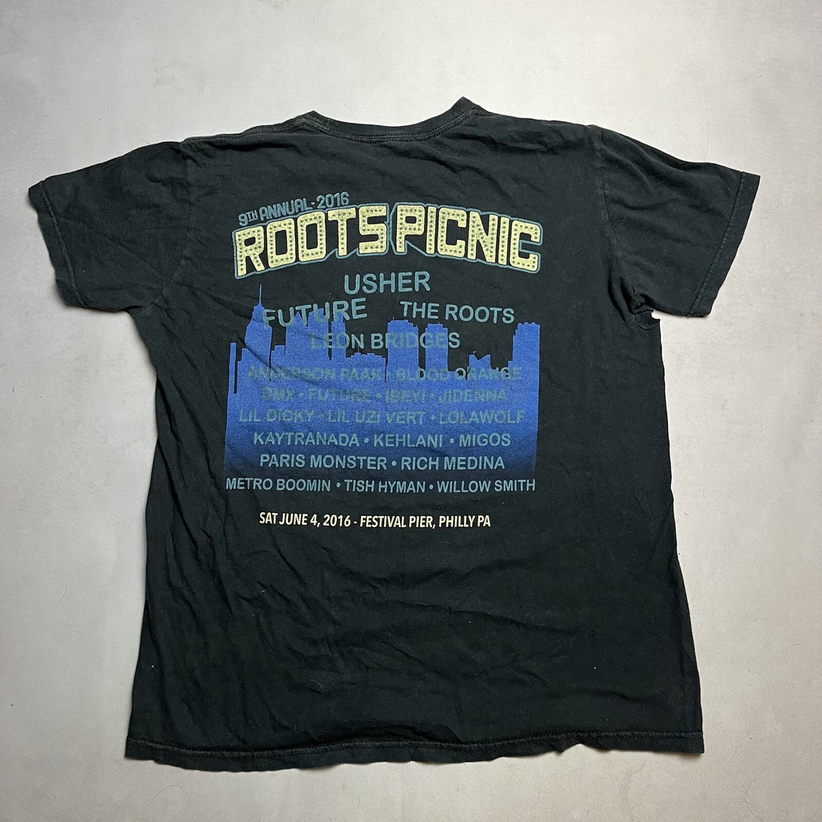 Roots Picnic Usher Future Blood Orange Rap Tee Shirt Thrashed | eBay