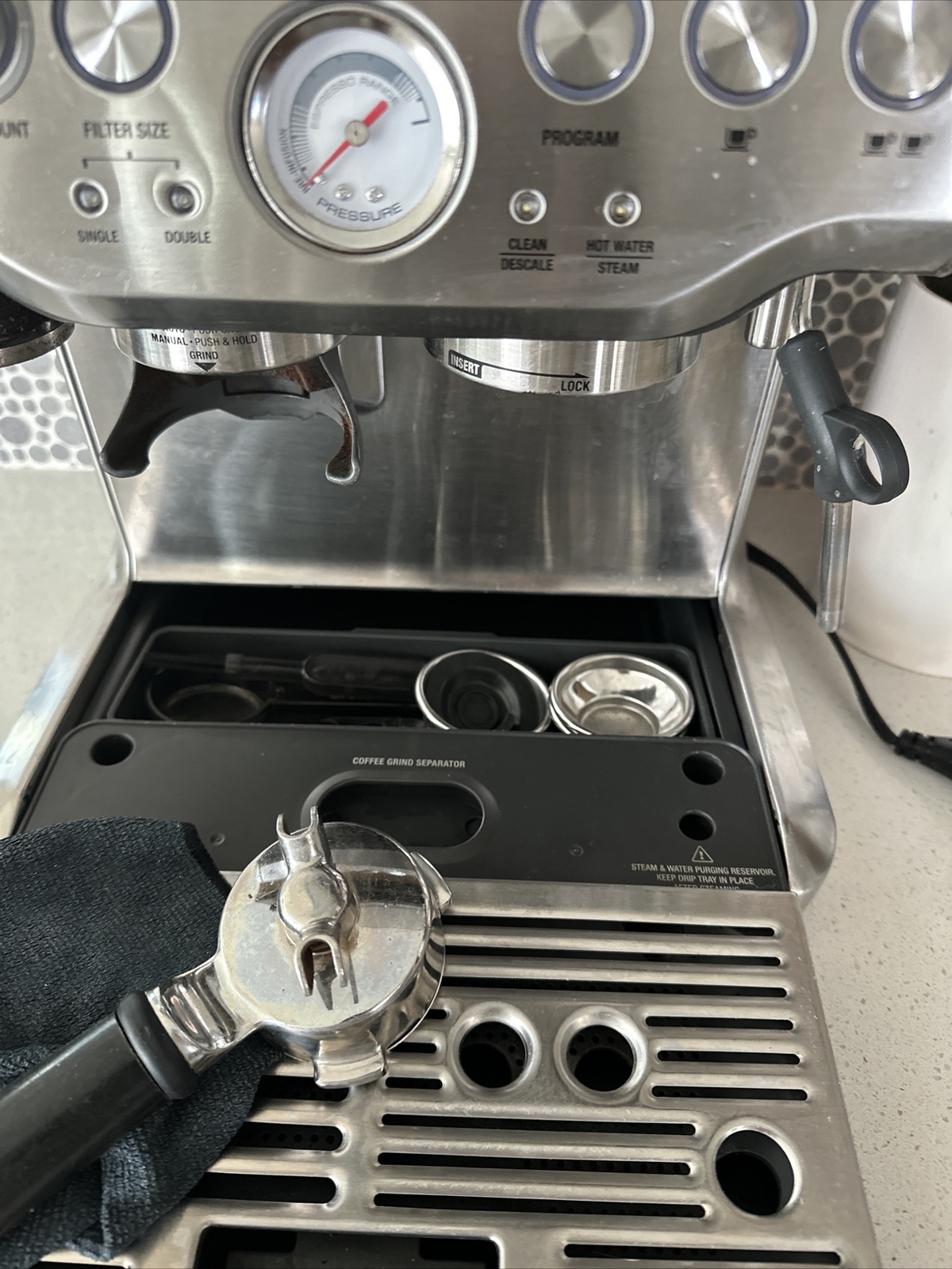 Breville BES870XL/A Espresso Machine For parts/Repair/Powers on eBay