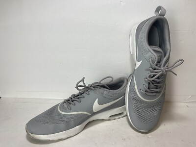 Nike Air Max Thea Gray & White Women s Athletic Running Shoes Size 11 2014