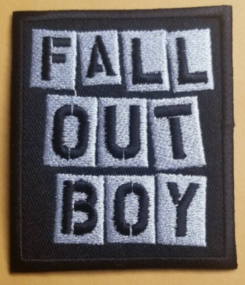 Embroidered Fall Out Boy Band Patch approx 2.5x3''