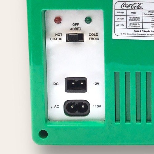Koolatron Green Sprite Lime Soda Mini Fridge Hot & Cold for 6 Soda Cans - Picture 5 of 6
