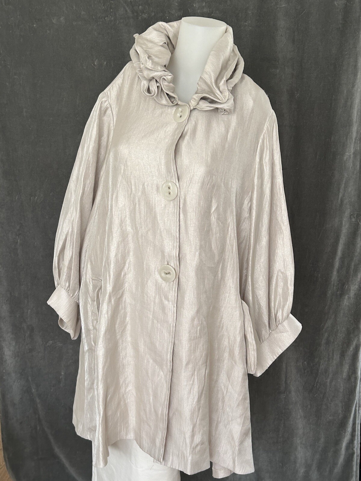 IC Collection Swing Jacket Structured Wire Collar… - image 1