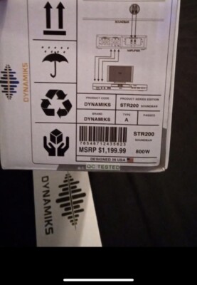 Dynamiks Str200 Sound Bar, Brand New Never Been Opened