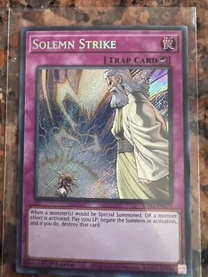 Yugioh Solemn Strike RA02-EN079 Rarity Collection 2 II Platinum Secret Rare 