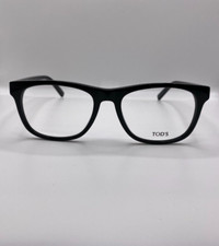Tod's TO 5268 001 Black Plastic Optical Eyeglasses Frame 54-18-145 TO5268