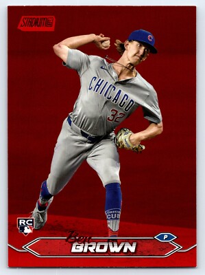 2024 Topps Stadium Club Ben Brown Rookie Card Red Parallel Chicago Cubs #41