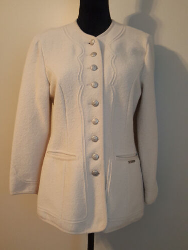 Geiger Womens Blazer Jacket 100% Wool Thin Sz 4 EU 34 - Picture 1 of 10