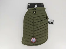 Silver Paw Dog Coat Green Large Cold Alert Technology Eliminates Odor