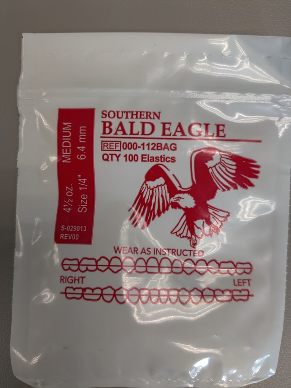 Southern Bald Eagle Elastics Medium 1/14" (6.4 mm) 4 1/2 oz