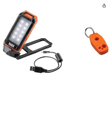 Klein Tools 56403 LED Light, Rechargeable Flashlight / Worklight with Kickstand