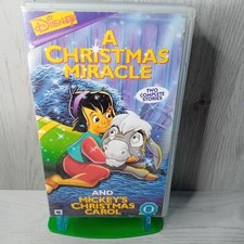 A CHRISTMAS MIRACLE MICKEYS CHRISTMAS CAROL VHS TAPE - RARE RETRO MOVIE