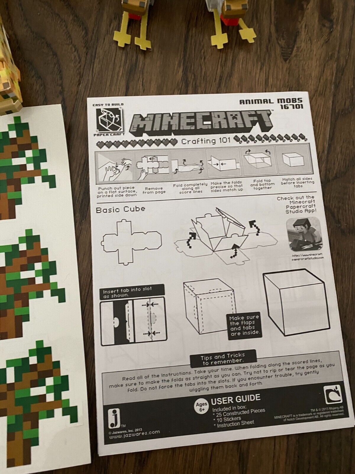 Minecraft Papercraft Studio update adds mobs, apps now on sale