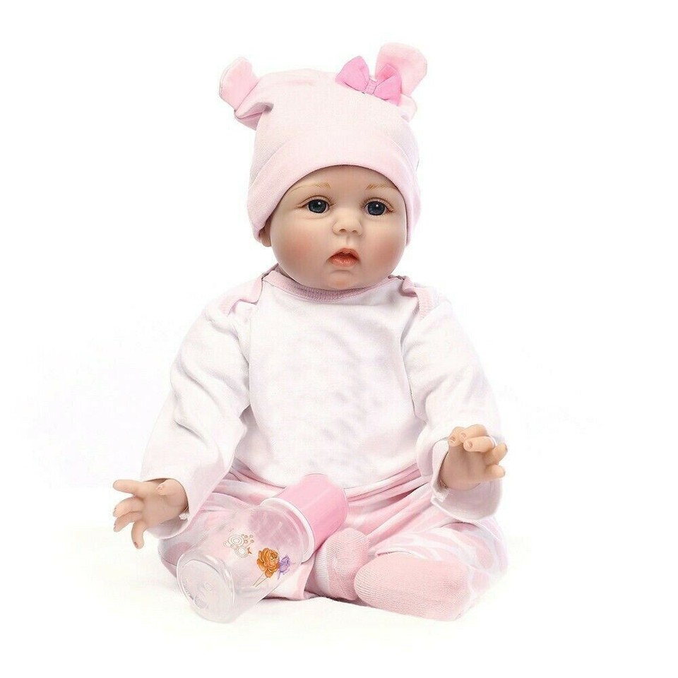 Reborn Baby Dolls 55CM Realistic Newborn Soft Vinyl Baby Dolls