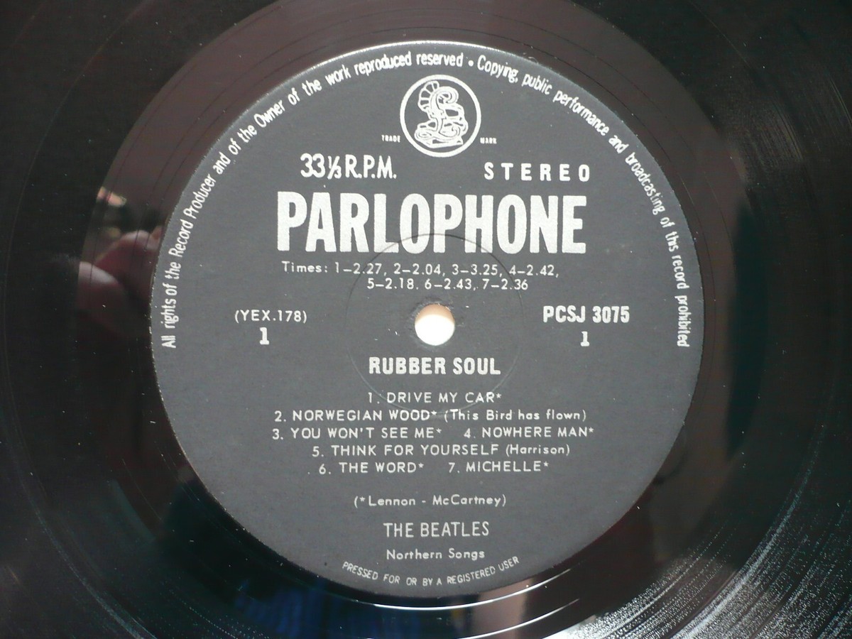 The Beatles Rubber Soul Vinyl South Africa 1965 Parlophone Stereo